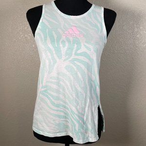 ADIDAS • Logo Tank Top w/ Tie on Side • Cotton • Girls Youth XL (16)